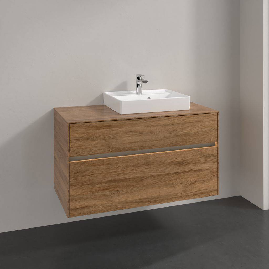 Villeroy & Boch Collaro Waschtischunterschrank 1000 x 548 x 500mm, mit LED Beleuchtung