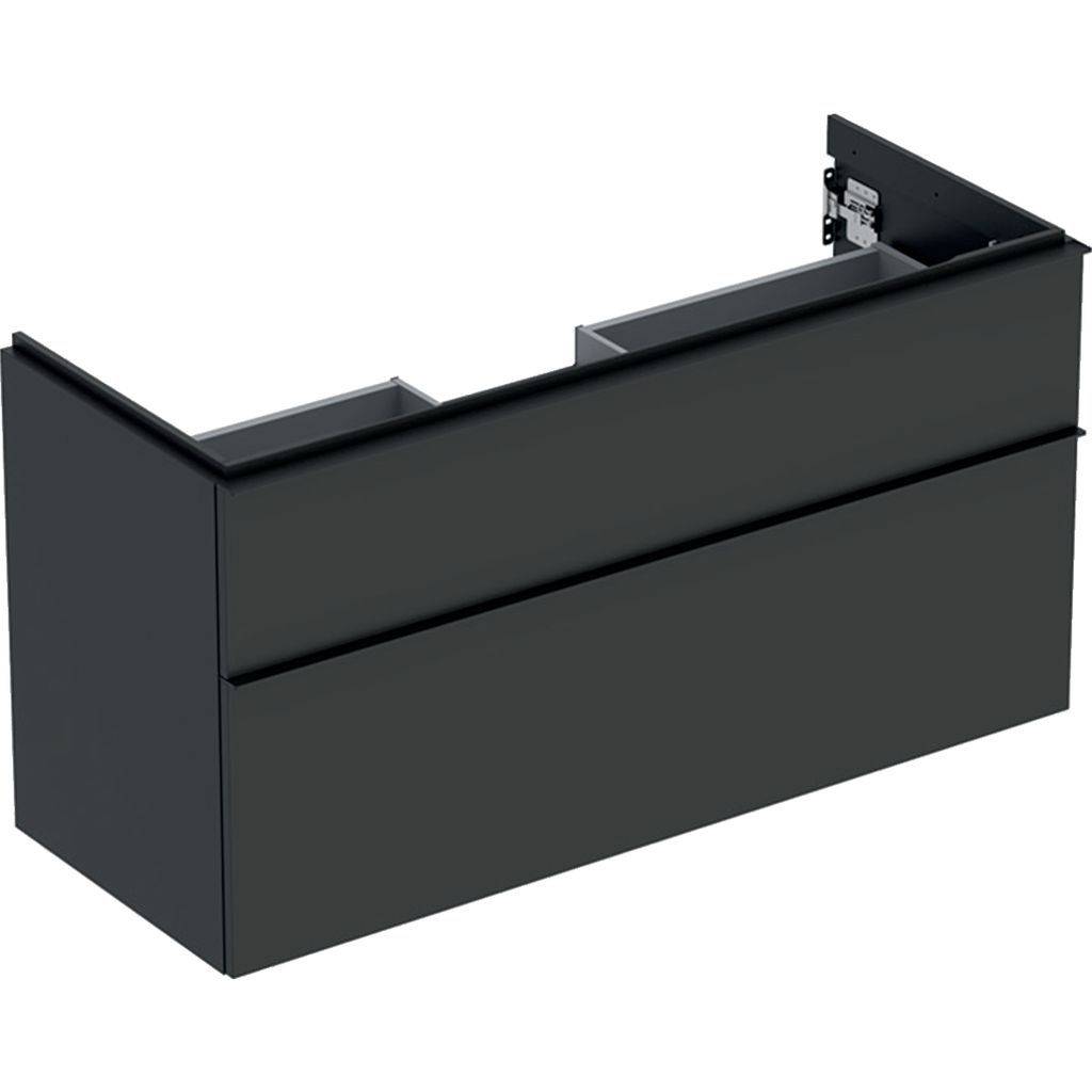 iCon vanity unit for washbasin, with two drawers, 120cm