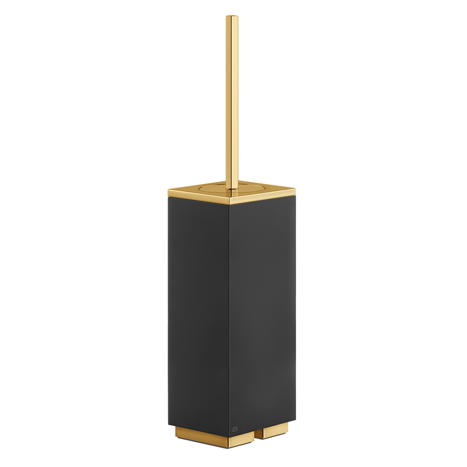 Gessi Rettangolo Stand-Toilettenbürstengarnitur Behälter schwarz