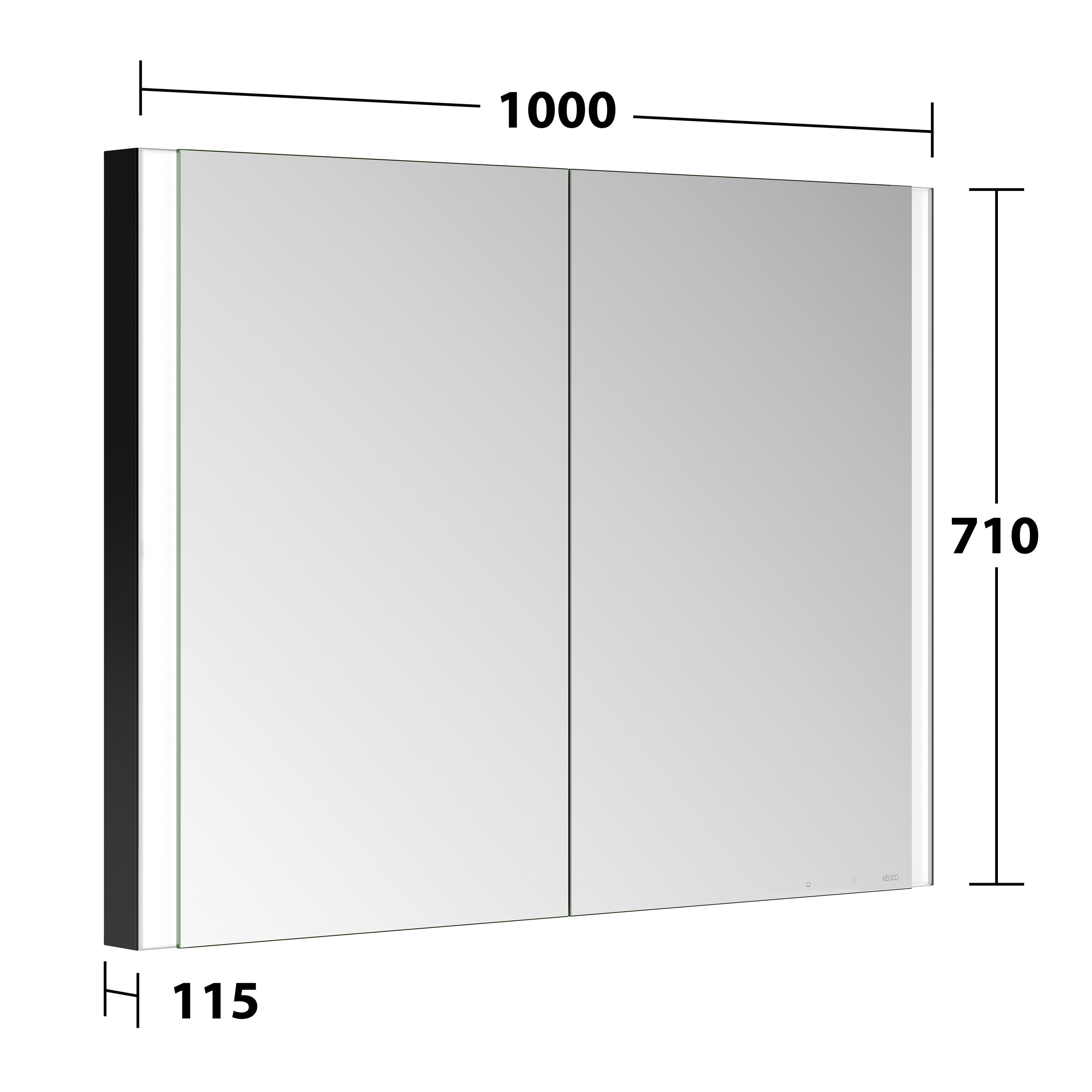 311201450089_14 Royal ALVEUM LED Einbau-Spiegelschrank 100cm