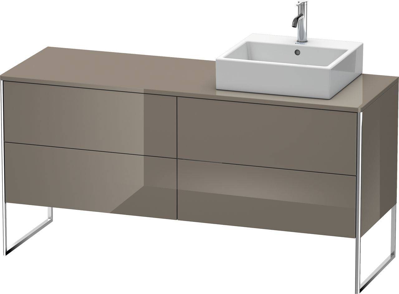 Duravit XSquare Waschtischunterbau bodenstehend XS4924, 4 Auszüge, 1600 x 548mm