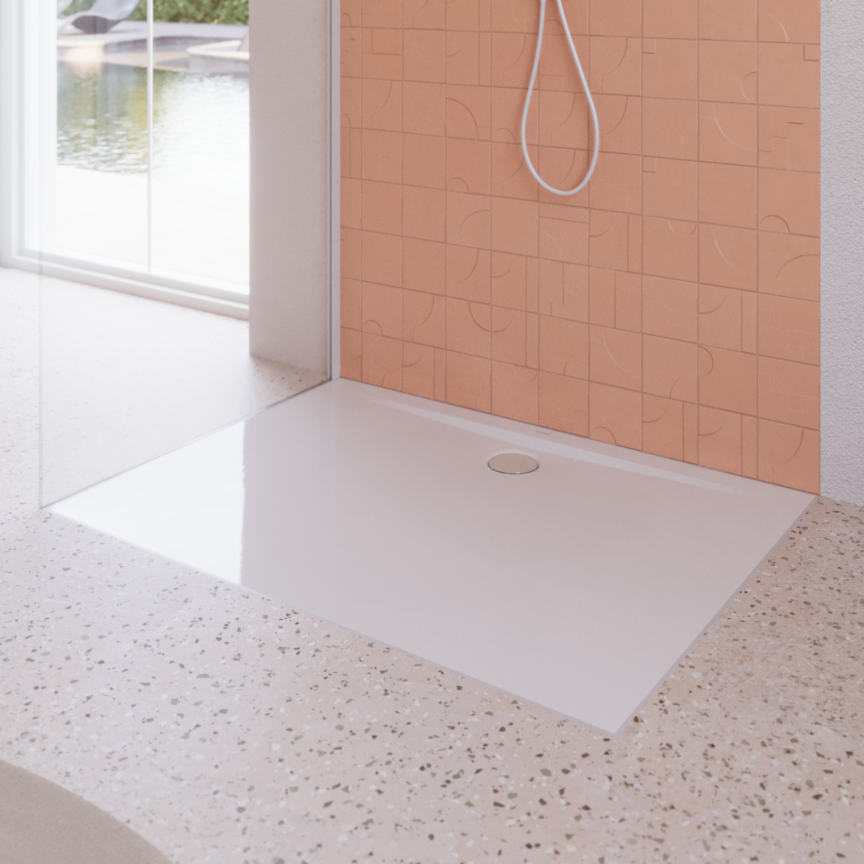 Superplan Zero rectangular shower surface model 1514-1 800 x 750 x 20mm