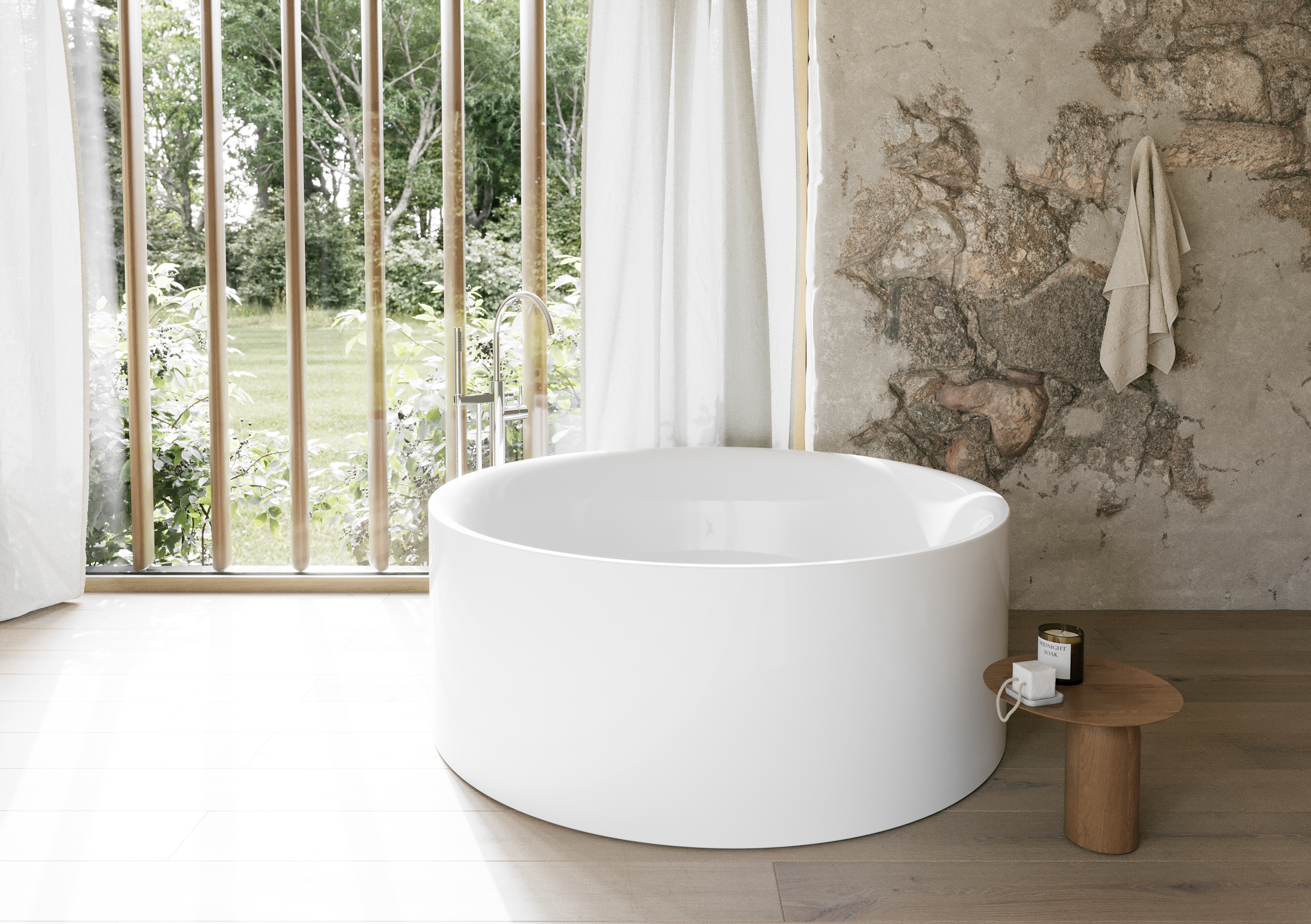Pond Silhouette freestanding bathtub