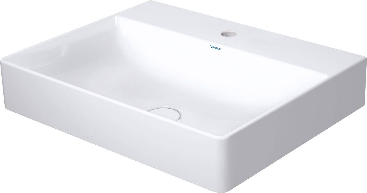 DuraSquare Waschtisch geschliffen 600 x 470mm, mit Hahnloch
