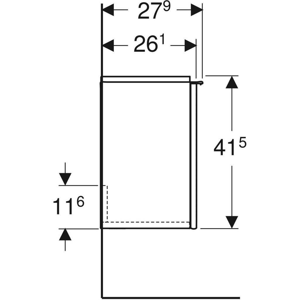 iCon base cabinet for wash hand basin 37cm