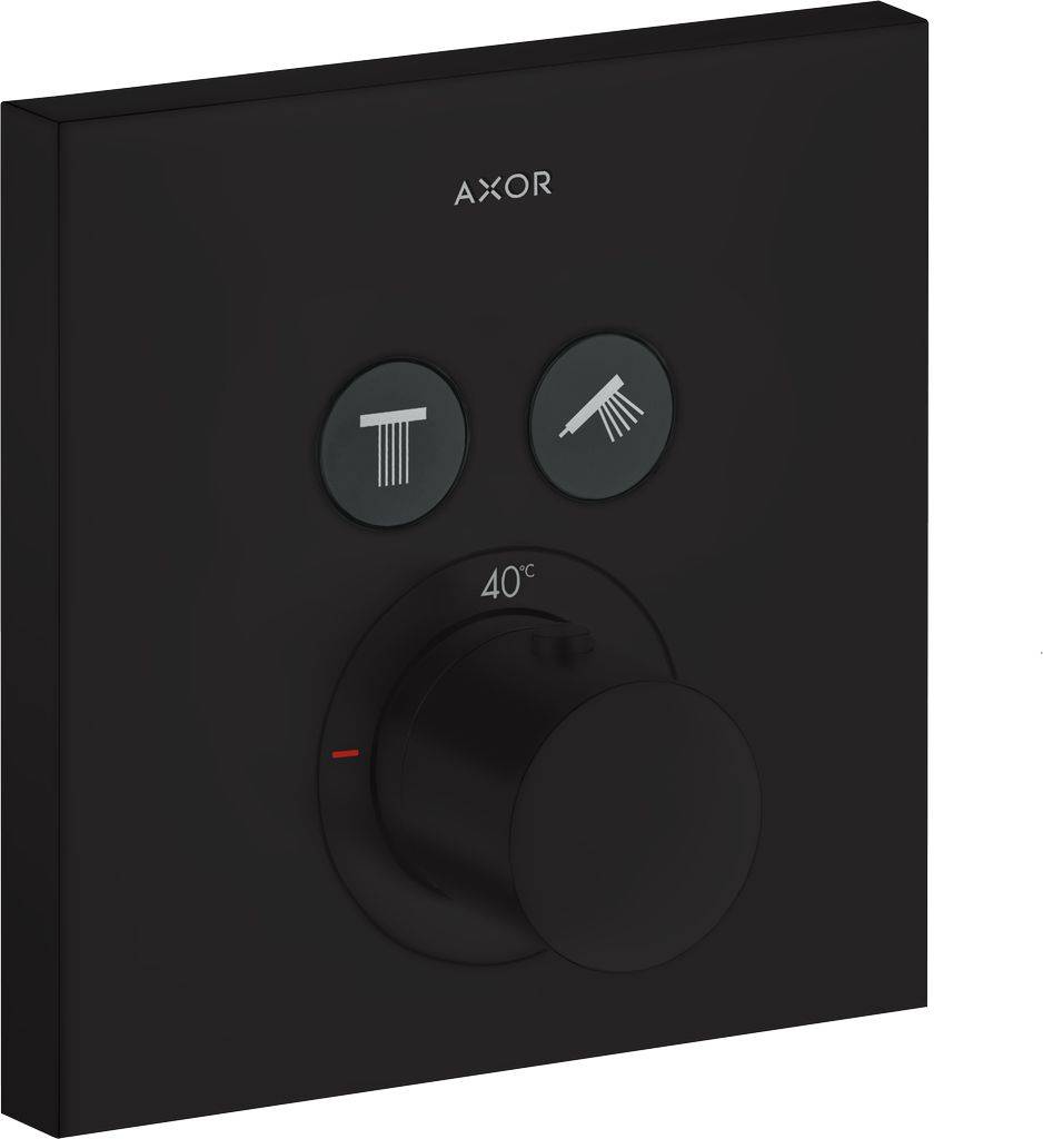 ShowerSelect Square Thermostat Unterputz für 2 Verbraucher