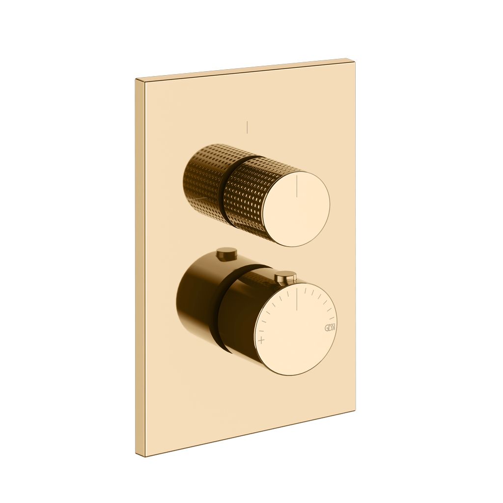 Gessi Habito CESELLO Thermostat, 2-Wege warm bronze PVD