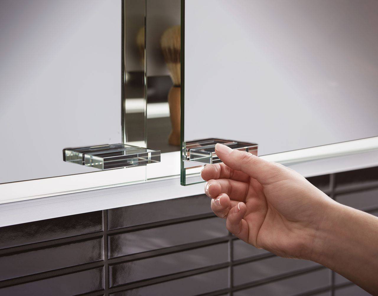 asis prestige 2 illuminated mirror cabinet surface model, 788mm