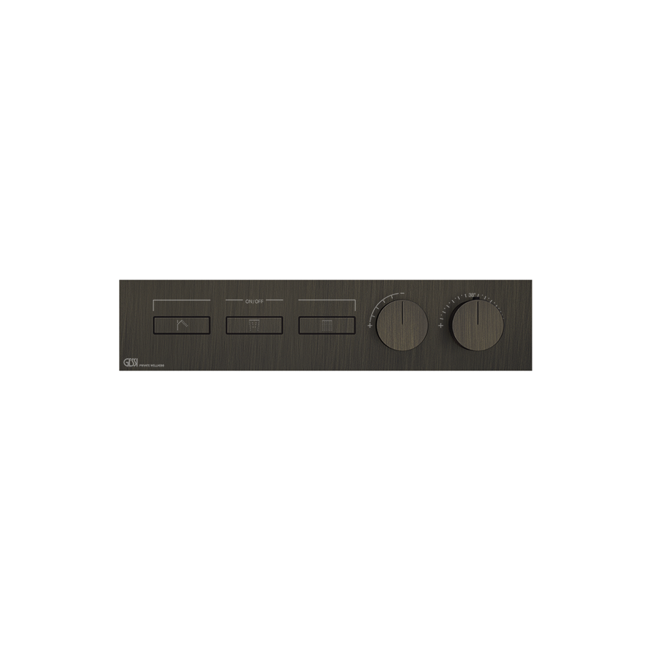 Gessi Hi-Fi Unterputz-Thermostat für 3 Verbraucher, 3/4