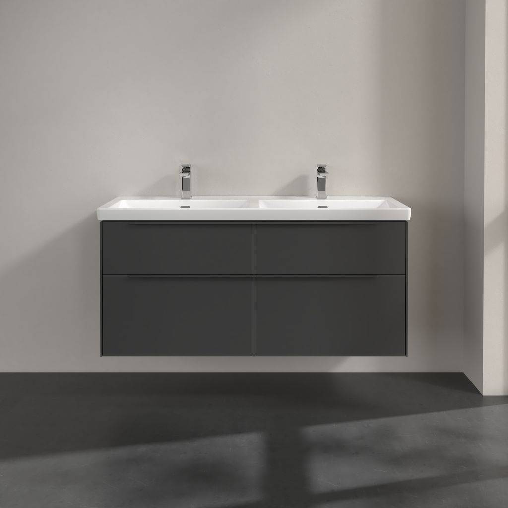 Villeroy & Boch Subway 3.0 Waschtischunterschrank 1272 x 576 x 478mm, mit LED Beleuchtung