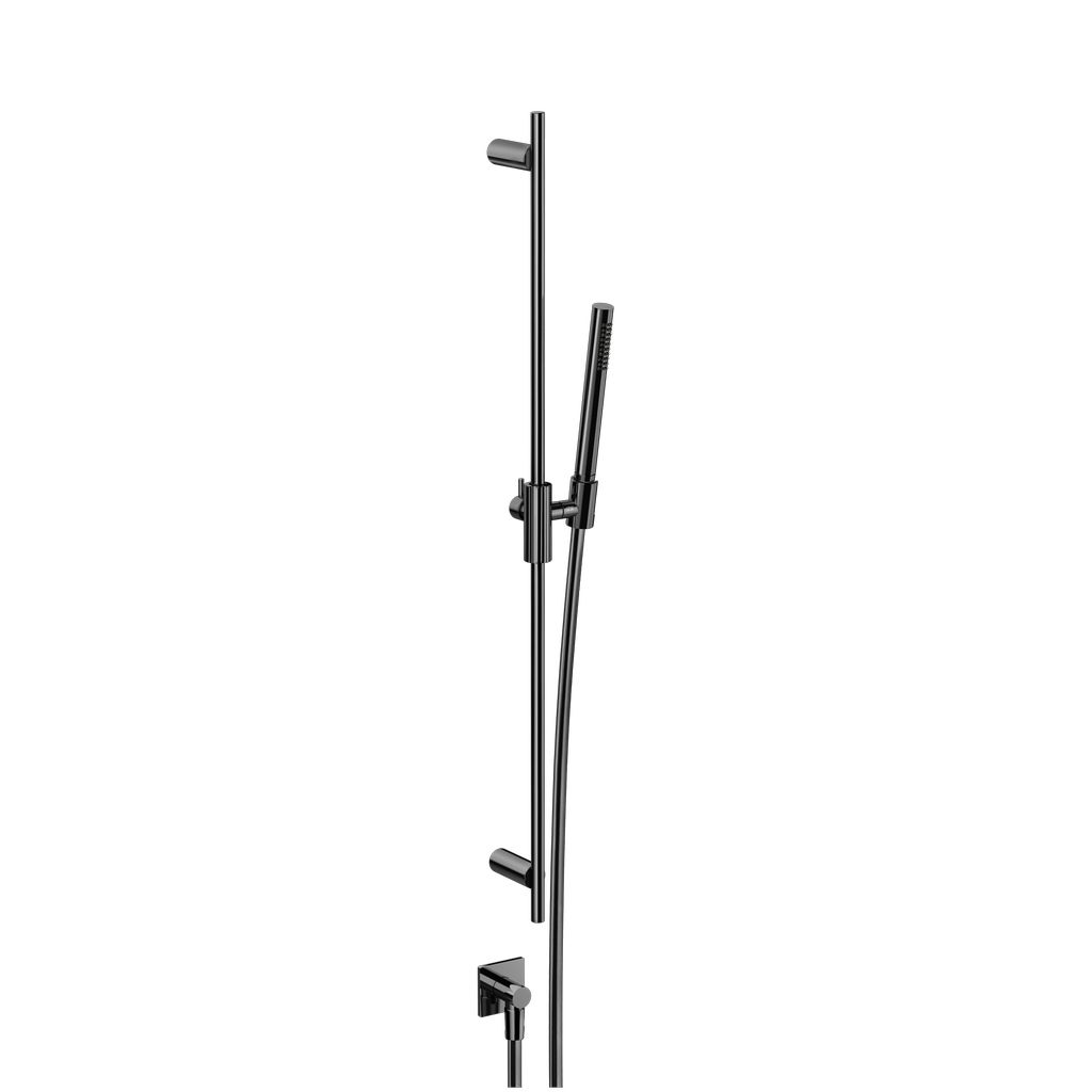 Gessi Incastri Brause-Set, Metall schwarz PVD