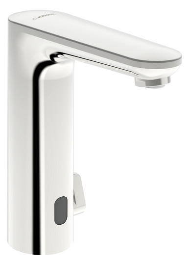 Weißer berührungsloser Infrarot Sensor Wasserhahn