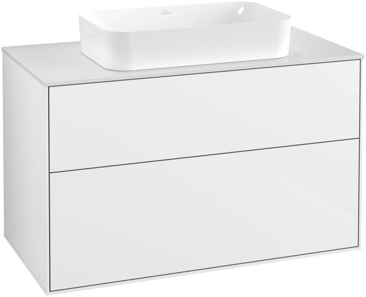 Villeroy & Boch Finion Waschtischunterschrank 1000 x 603 x 501mm, Abdeckplatte weiß matt
