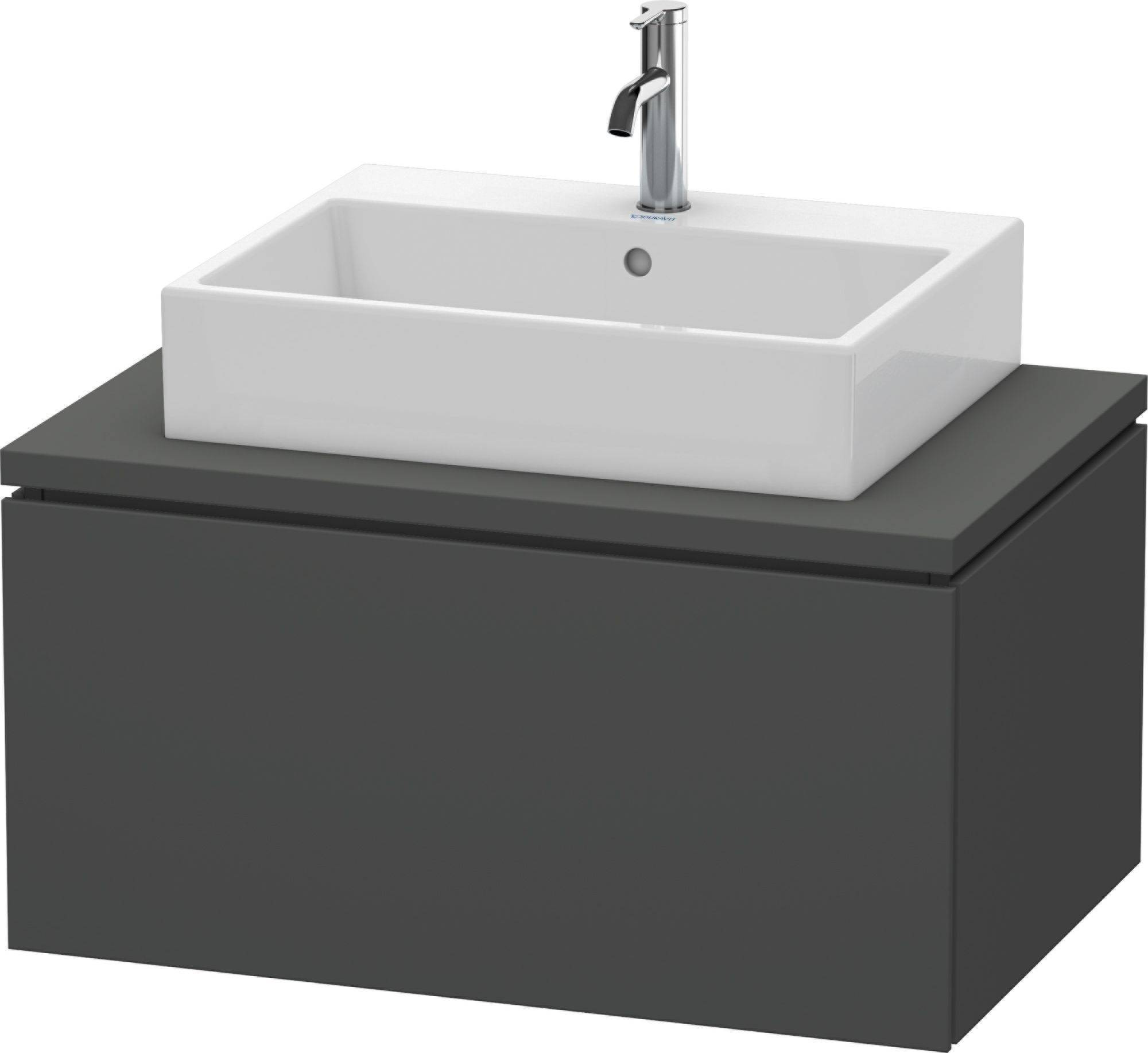 Duravit L-cube Waschtischunterbau für Konsole LC 5812, 1 Auszug, 820 x 547mm