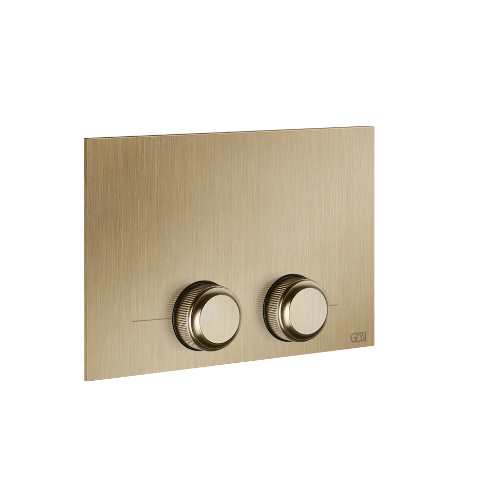 Gessi Venti20 WC Betätigungsplatte für TECE warm bronze gebürstet PVD
