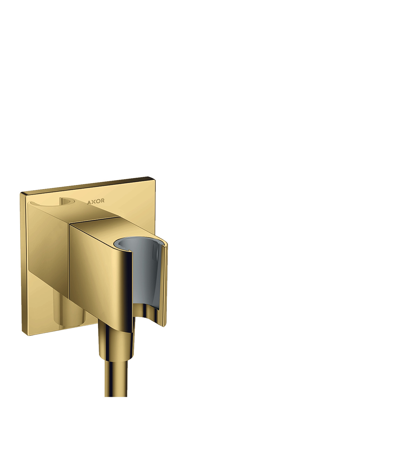 Axor FixFit Porter eckig Wandanschlussbogen mit Brausehalter