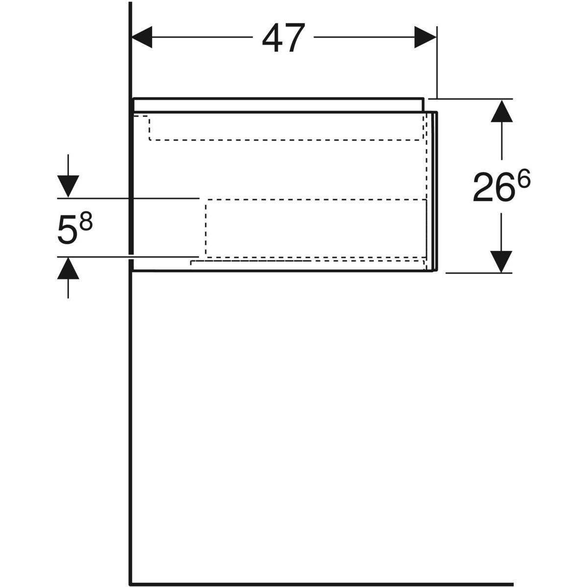 505075001_03 ONE Unterschrank für Waschtisch, 1 Auszug, 120cm