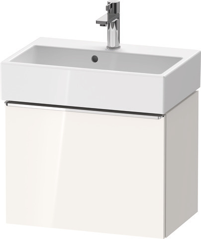 Duravit D-Neo Waschtischunterbau wandhängend mit Möbelgriff chrom