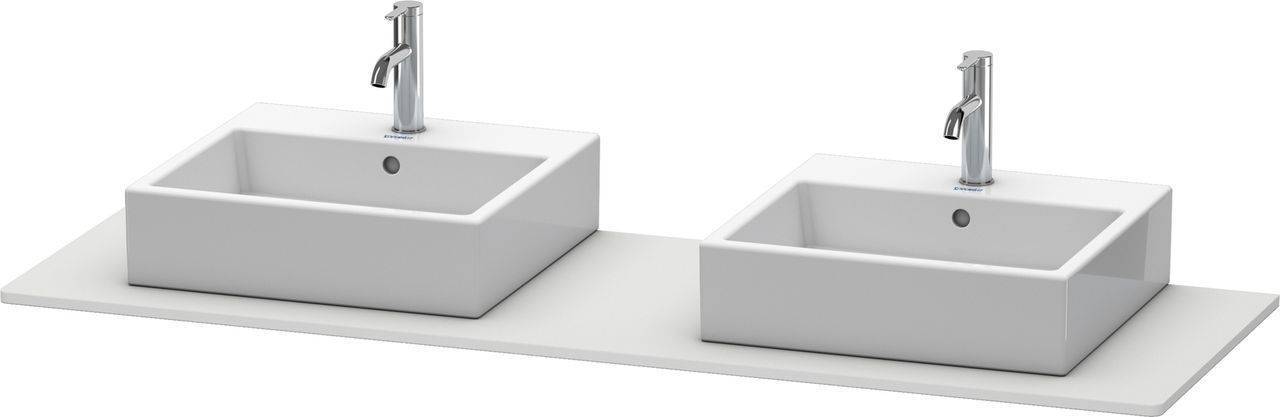 Duravit Xsquare Konsole mit zwei Ausschnitten XS063H, 1600 x 550mm