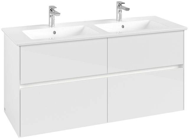 Collaro Waschtischunterschrank 1261 x 480 x 610mm, mit LED Beleuchtung