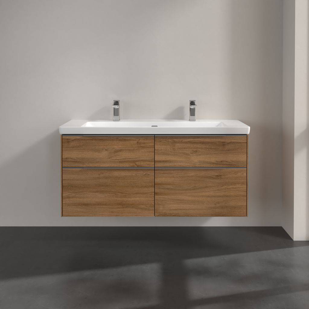 Villeroy & Boch Subway 3.0 Waschtischunterschrank 1272 x 576 x 478mm, mit LED Beleuchtung