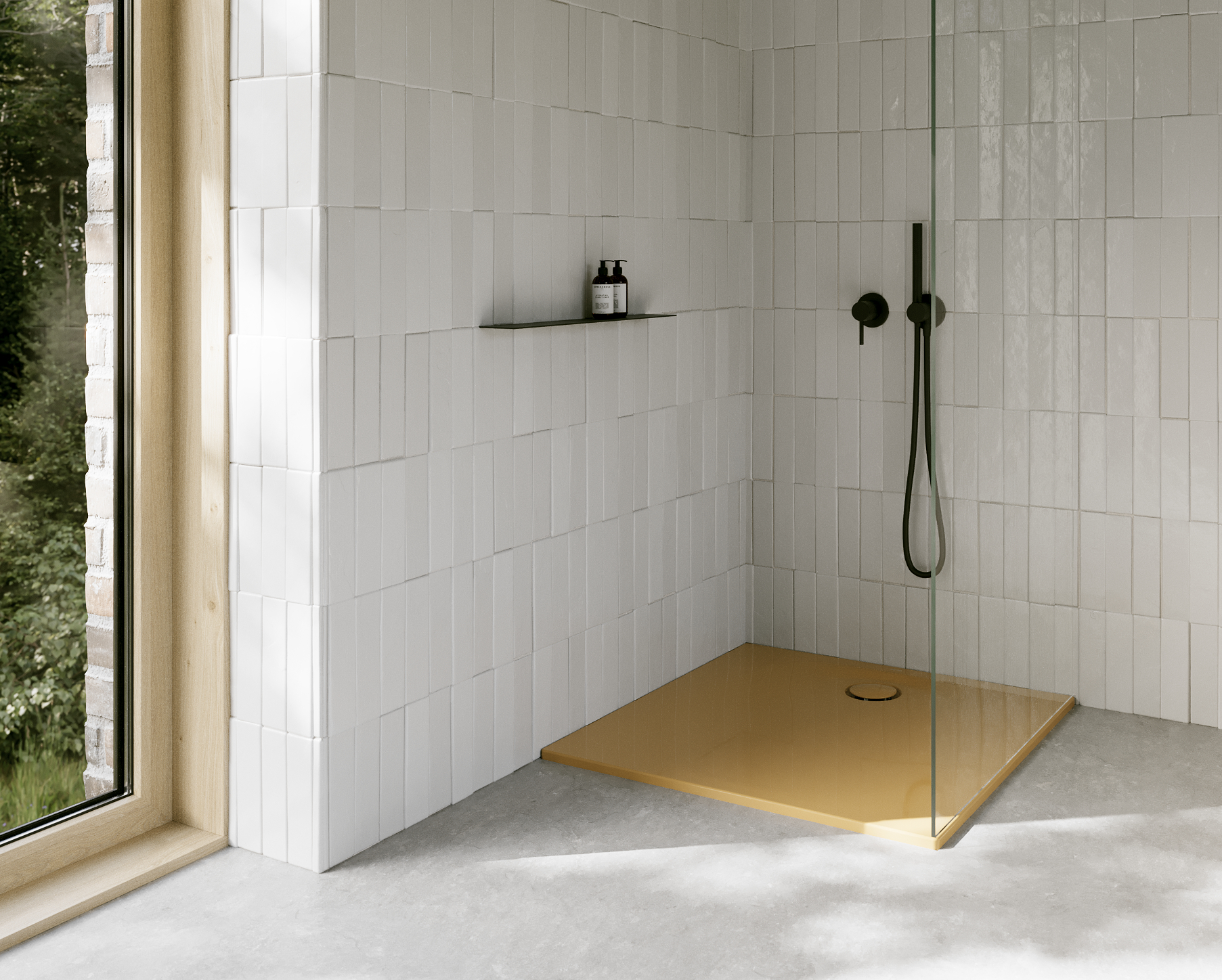 Bette Ultra Space Rechteck-Duschwanne, curry, 900x800mm