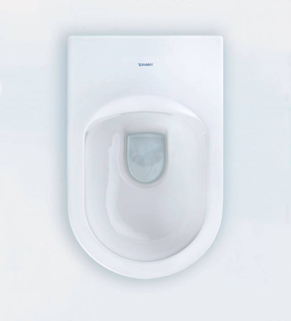 Me by Starck Wand-WC 570 mm Tiefspüler, rimless, Durafix