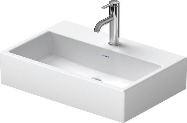 Vero Air Waschtisch Compact, geschliffen,  600 x 400mm, mit Überlauf, ohne Hahnloch