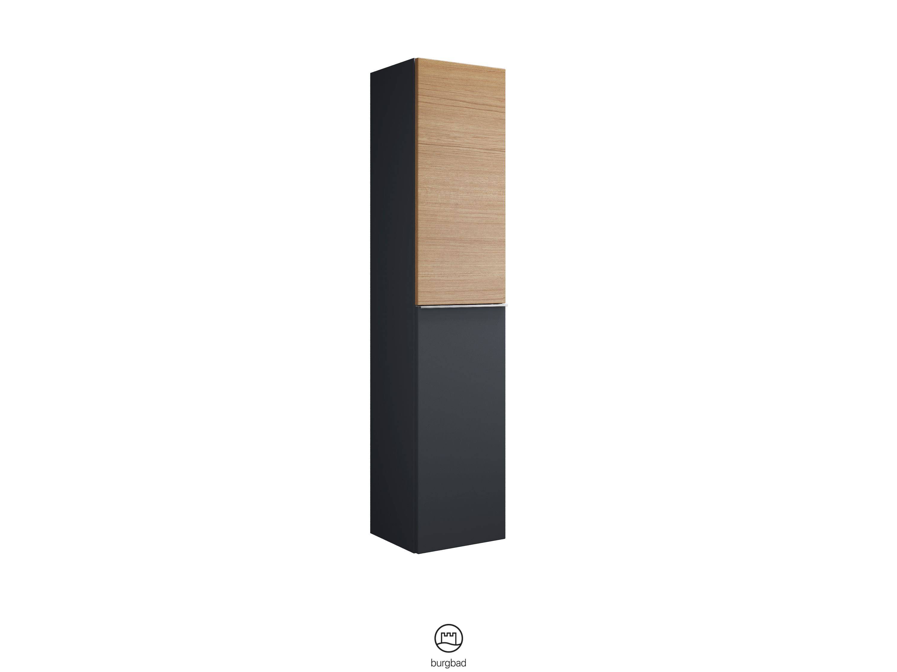 burgbad Fiumo Hochschrank 1600x350x320 Graphit Softmatt