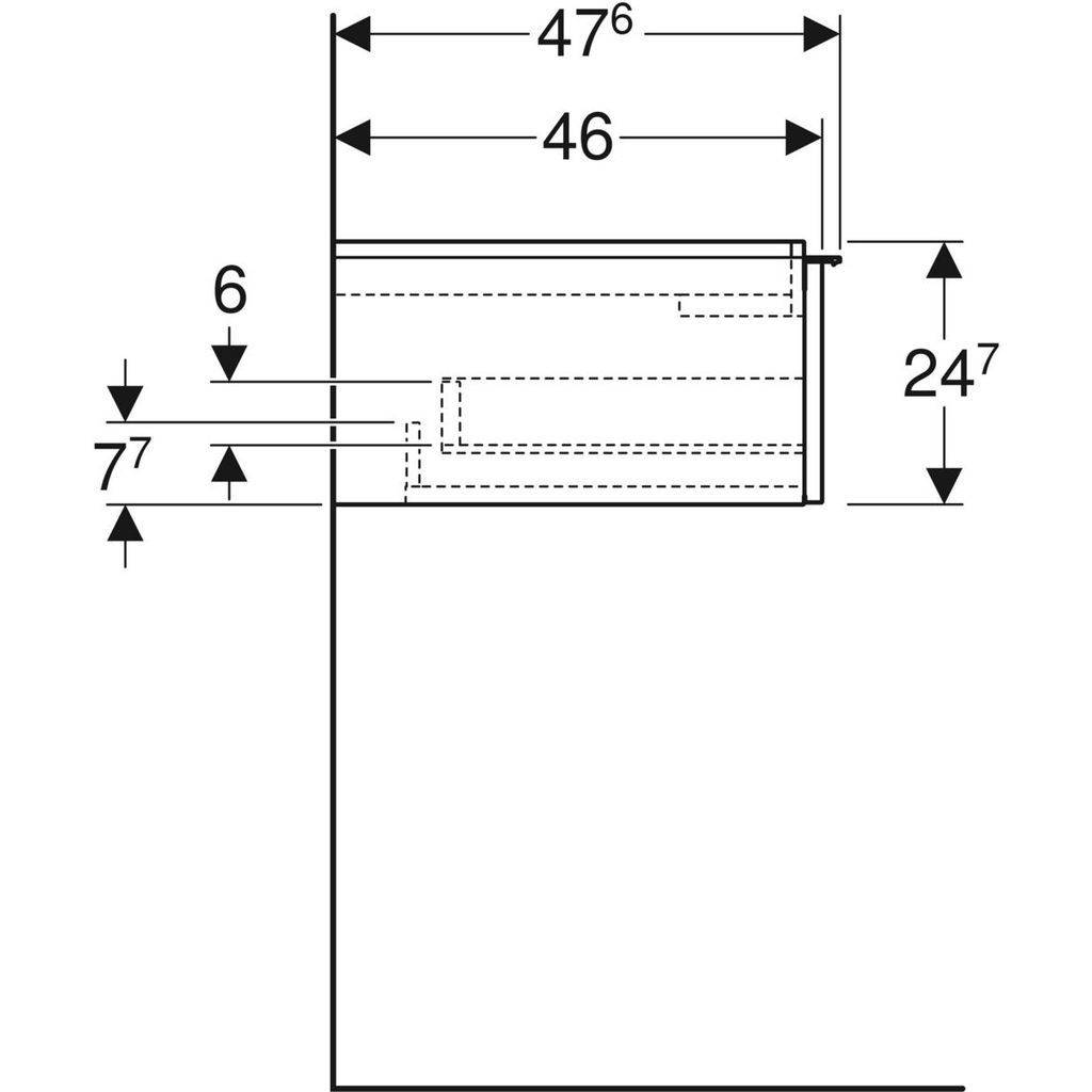 502310011_02 iCon vanity unit for washbasin, with one drawer, 60cm