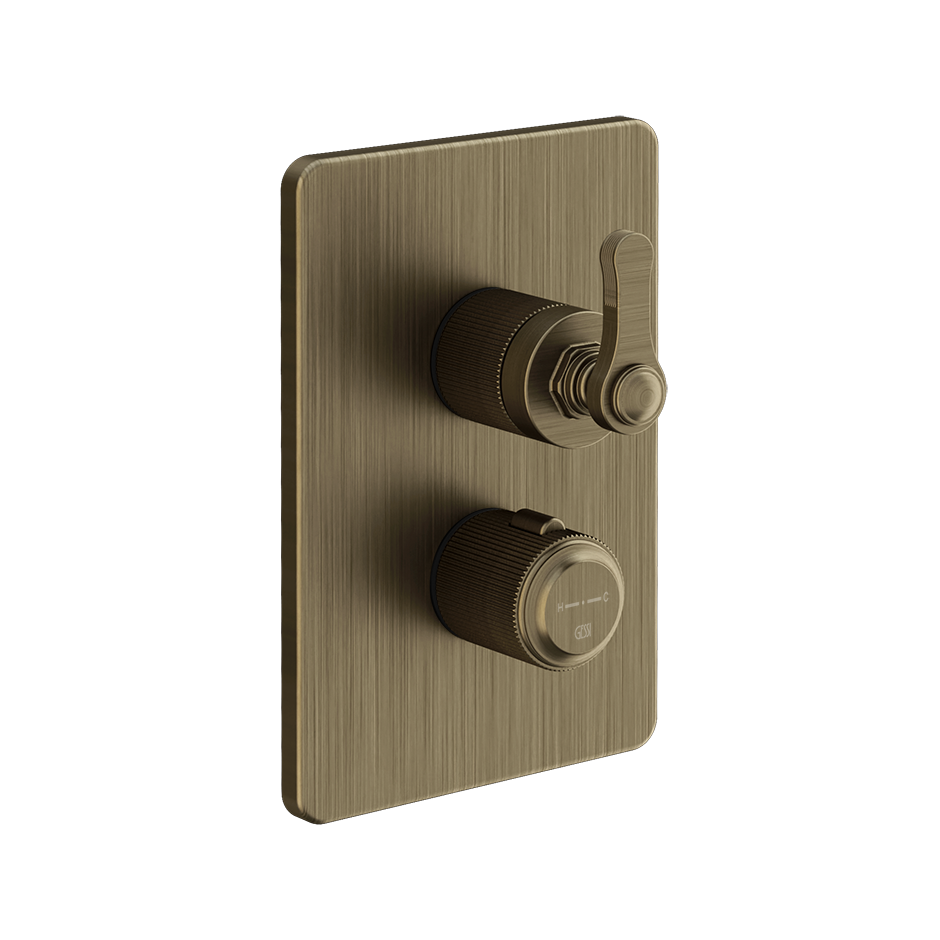 Gessi Venti20 Brause-Thermostat mit 3-Wege-Umlenkkartusche