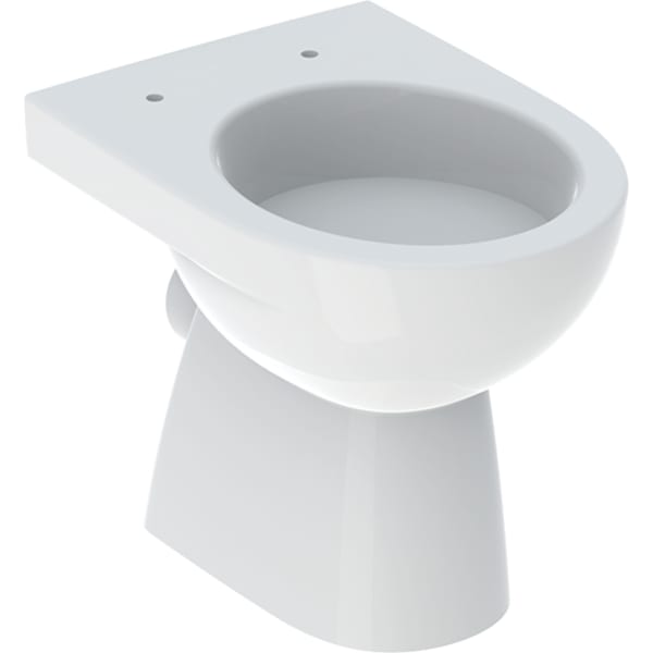 Geberit Renova Stand-WC Tiefspüler, Abgang horizontal, teilgeschlossene Form, T:49cm, weiß