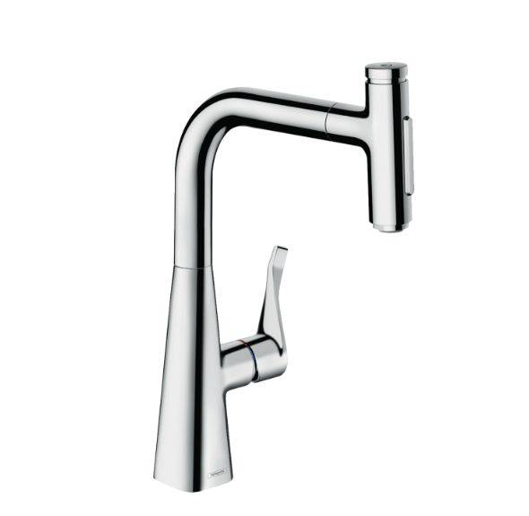 Hansgrohe Metris Select M71 Einhebel-Küchenmischer 240, Ausziehbrause, 2jet, Box
