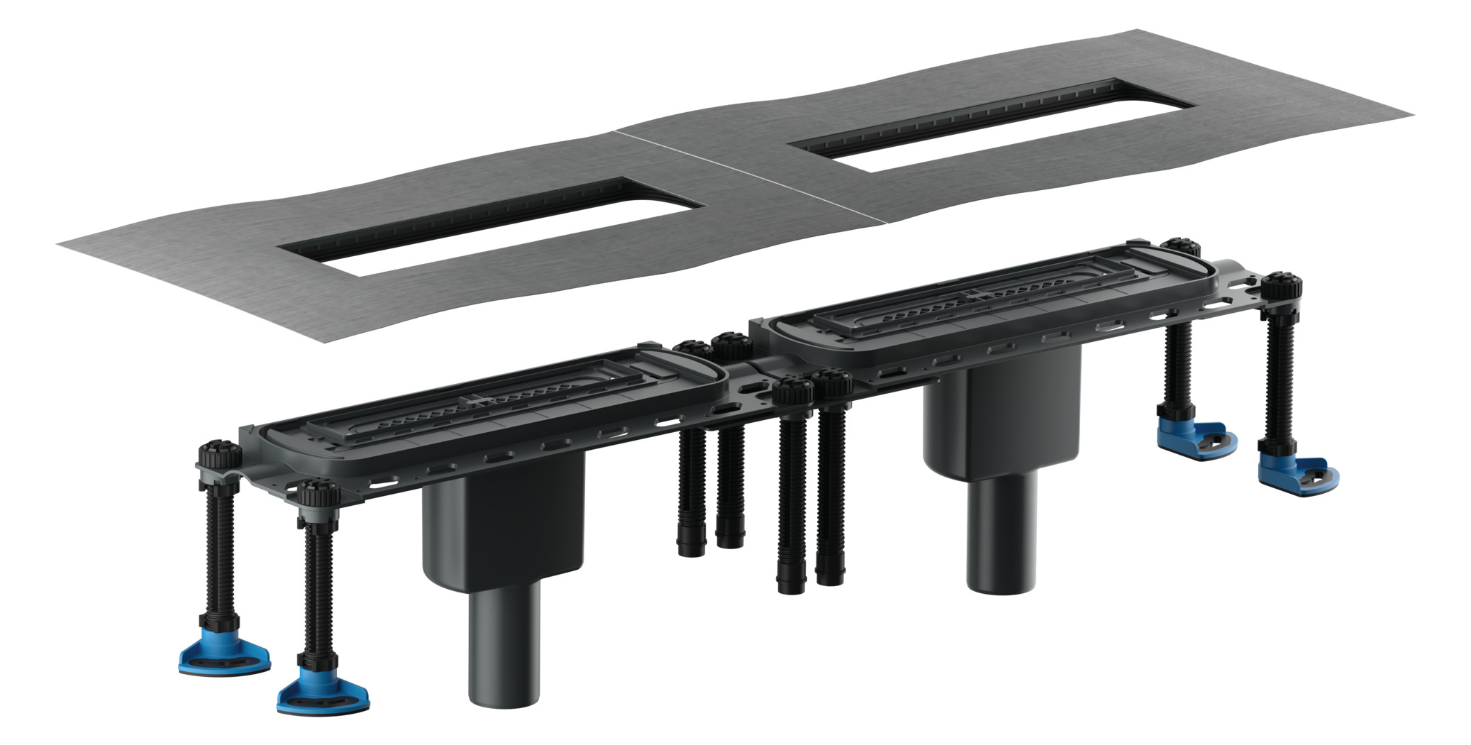 DallFlex 2.0 Ablaufgehäuse Duo senkrecht DN50