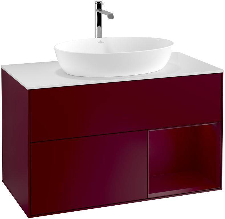 Villeroy & Boch Finion Waschtischunterschrank 1000 x 603 x 501mm, Abdeckplatte weiß matt