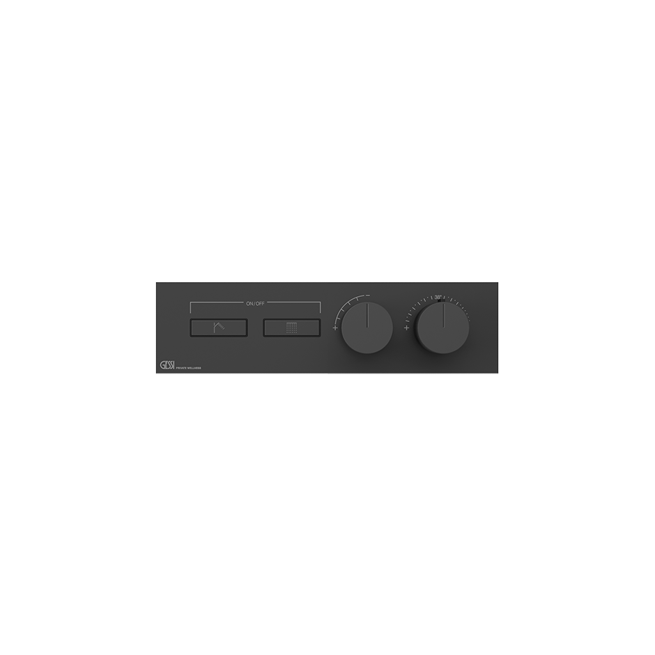 Gessi Hi-Fi Unterputz-Thermostat für 2 Verbraucher, 3/4
