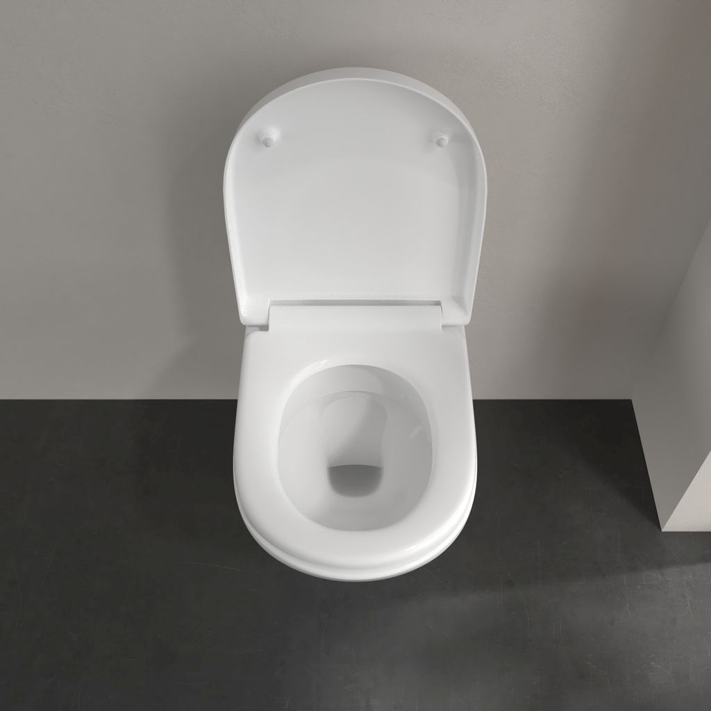 O.Novo Combi-Pack Wand-Tiefspül-WC  mit WC Sitz