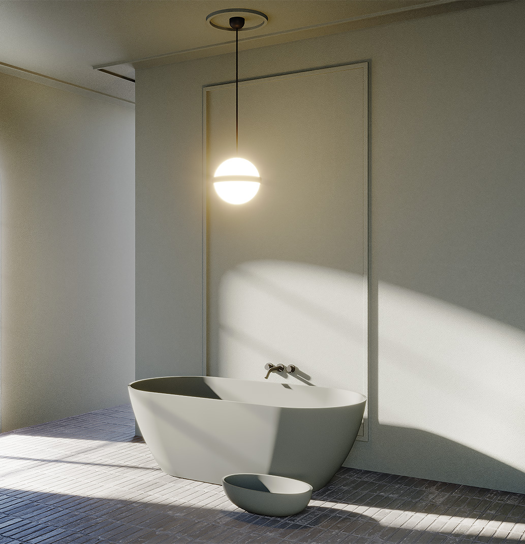 Bilbao 170 Solid Surface freistehende Badewanne 170 x 80 x 55,5cm