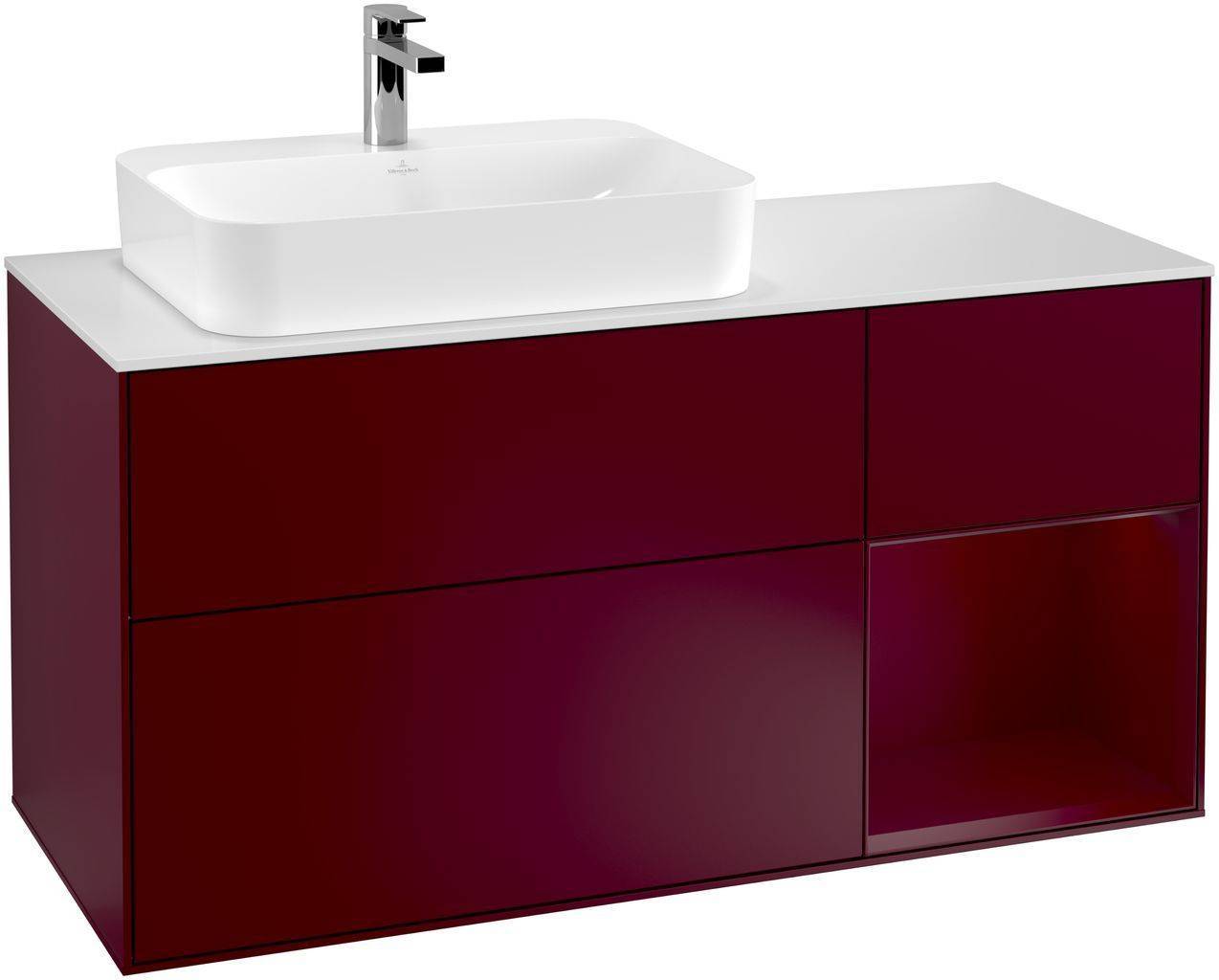 Villeroy & Boch Finion Waschtischunterschrank 1200 x 603 x 501mm, Abdeckplatte weiß matt