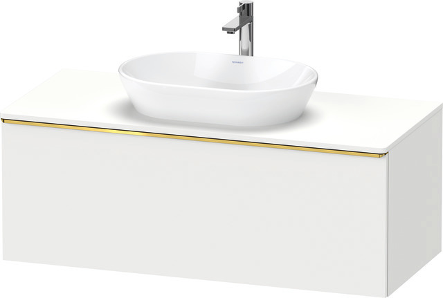 Duravit D-Neo Konsolenwaschtischunterbau mit Möbelgriff Gold poliert