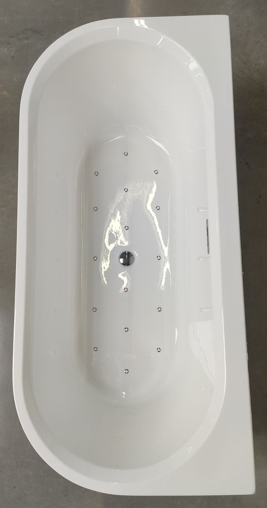 Desire Back2Wall Badewanne mit Sparkle Mood