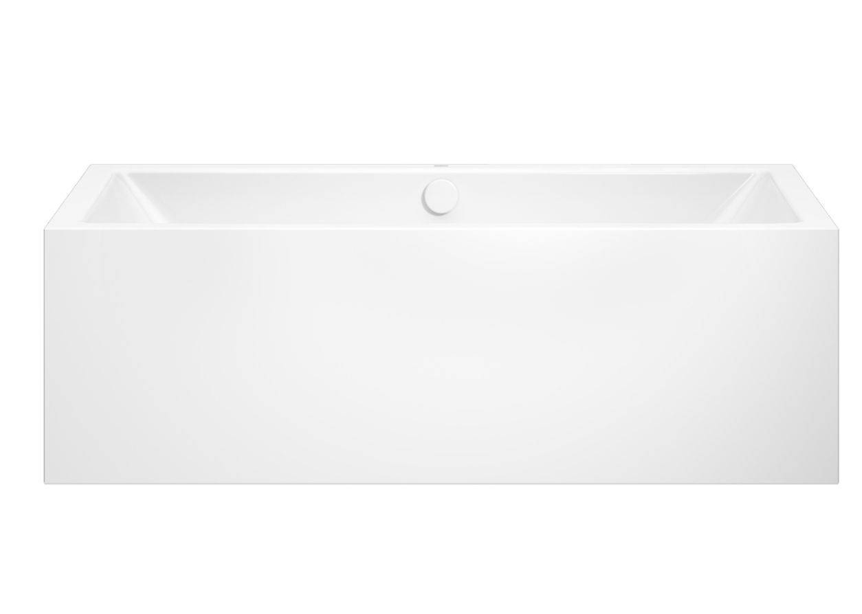 Meisterstück Conoduo 1 rechts Vorwand-Badewanne 1800 x 800 x 460mm, mit Ablaufgarnitur mit Füllfunktion