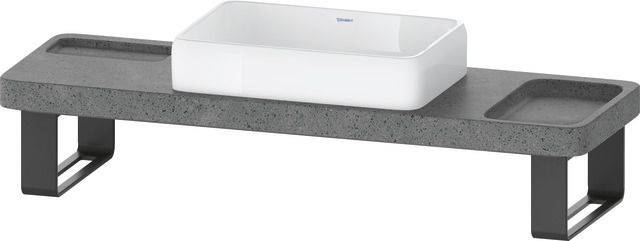 Qatego Waschtisch mit Konsole und  Konsolenträger, 1400 x 900 x 450mm