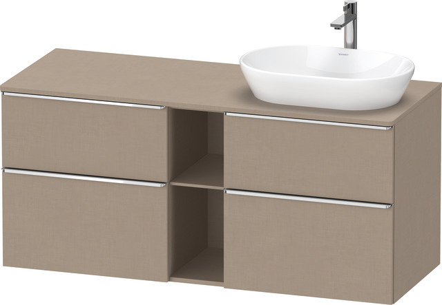 Duravit D-Neo Konsolenwaschtischunterbau mit Möbelgriff chrom