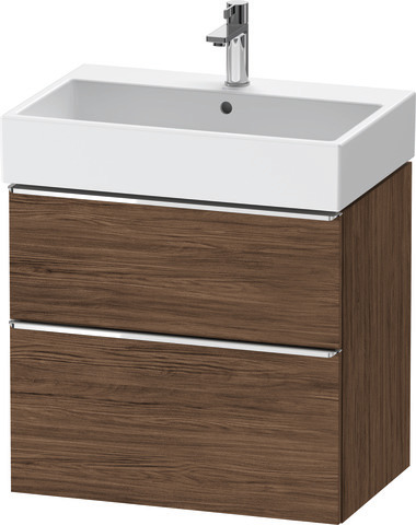 Duravit D-Neo Waschtischunterbau wandhängend mit Möbelgriff chrom