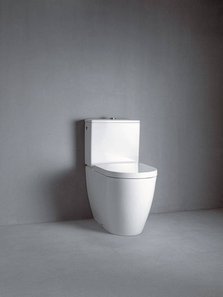 ME by Starck Stand-WC für Kombi 650 mm Tiefspüler, Abgang senkrecht, weiß