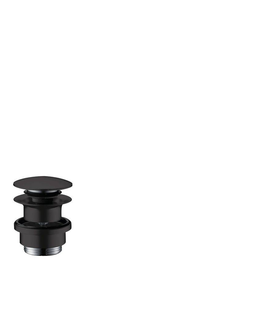 Push-open drain set for washbasin and bidet mixers
